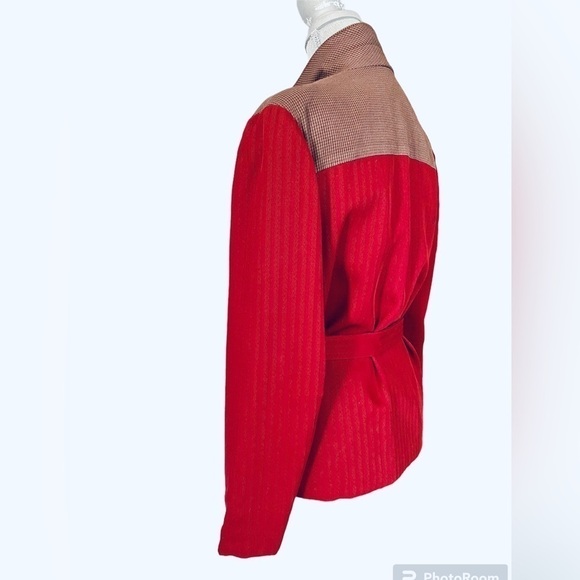 Zelda Blazer Red VINTAGE LILY BY ZELDA JACKET l Women’s size 4 Blazer - Picture 2 of 2